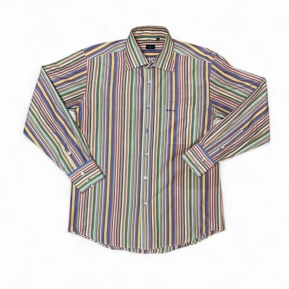 Paul Smith London Men's Multi-Colored Button Shirt